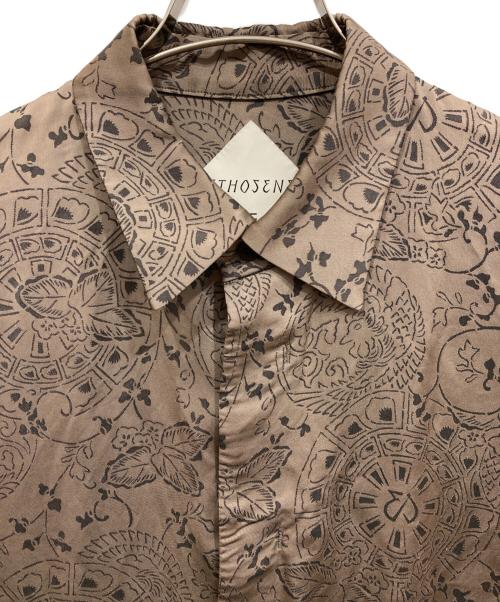 ETHOSENS（エトセンス）ETHOSENS (エトセンス) Volume jaquard shirt ブラウン サイズ:2の古着・服飾アイテム