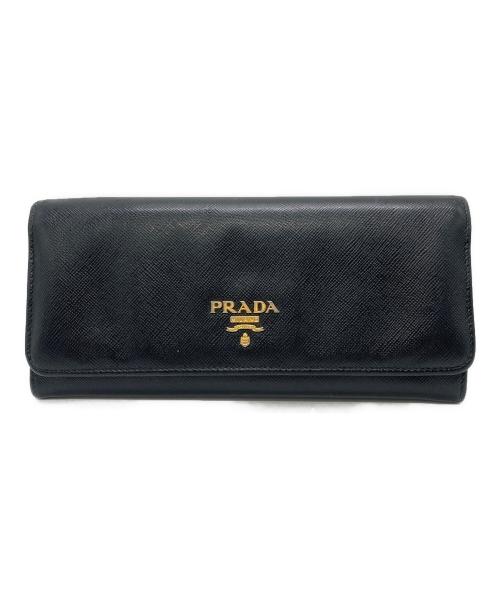 PRADA（プラダ）PRADA (プラダ) 長財布 ブラックの古着・服飾アイテム