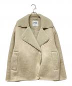 ZARAザラ）の古着「エコムートンボアジャケット」｜ベージュ