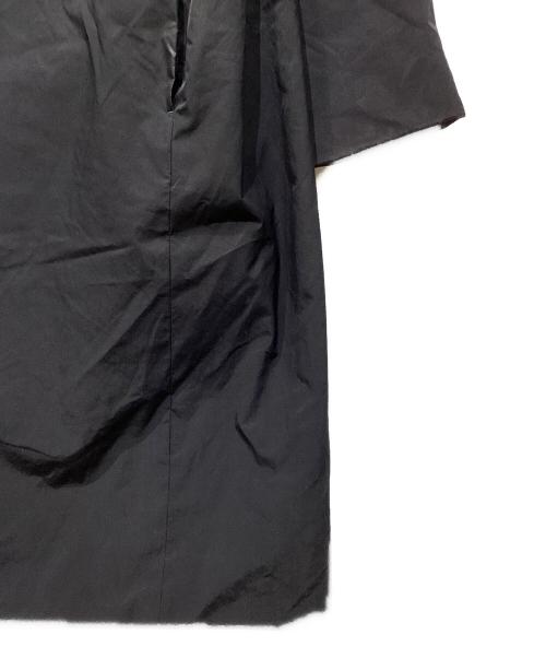 ATON（エイトン）ATON (エイトン) ASAKO NYLON PEAKED LAPEL COAT　CMAGIW0904 ブラック サイズ:06の古着・服飾アイテム