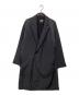 ATON（エイトン）の古着「ASAKO NYLON PEAKED LAPEL COAT　CMAGIW0904」｜ブラック