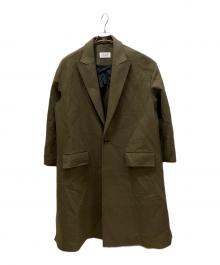 THE RERACS（ザ リラクス）の古着「ピークドラペルチェスターコート」｜カーキ