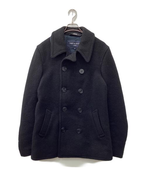 COMME des GARCONS HOMME（コムデギャルソン オム）COMME des GARCONS HOMME (コムデギャルソン オム) GLOVER ALL (グローバーオール) Pコート ブラック サイズ:Lの古着・服飾アイテム