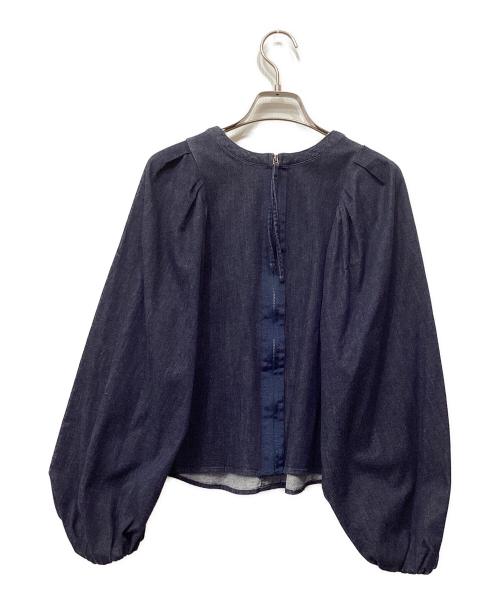 ELENDEEK（エレンディーク）ELENDEEK (エレンディーク) 2WAYタックブラウス インディゴ サイズ:Fの古着・服飾アイテム