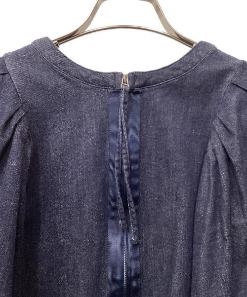 ELENDEEK（エレンディーク）ELENDEEK (エレンディーク) 2WAYタックブラウス インディゴ サイズ:Fの古着・服飾アイテム
