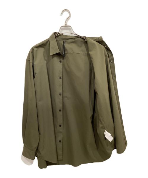 DESCENTE ALLTERRAIN I/O（デサントオルテラインアイオー）DESCENTE ALLTERRAIN I/O (デサントオルテラインアイオー) COOLING L/S SHIRTS オリーブ サイズ:Lの古着・服飾アイテム