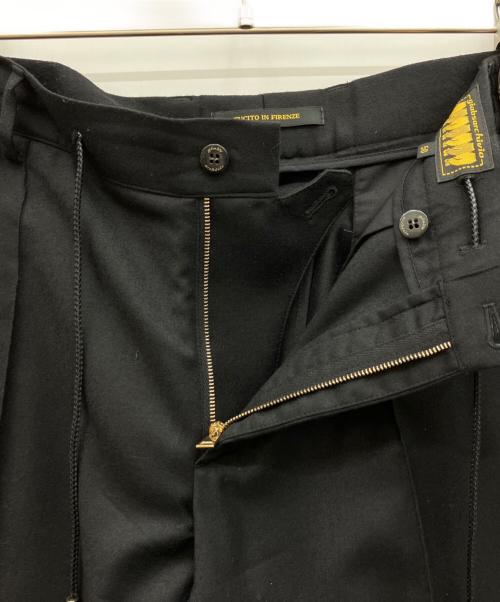 giab's ARCHIVIO（ジャブス アルキヴィオ）giab's ARCHIVIO (ジャブス アルキヴィオ) MASACCIO GOLD  ジャージーパンツ ブラック サイズ:50の古着・服飾アイテム