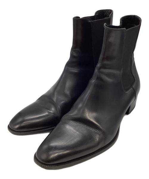 Saint Laurent Paris（サンローランパリ）Saint Laurent Paris (サンローランパリ) サイドゴアブーツ　WYATT CHELSEA BOOT ブラック サイズ:43　1/2の古着・服飾アイテム