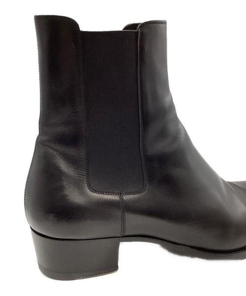 Saint Laurent Paris（サンローランパリ）Saint Laurent Paris (サンローランパリ) サイドゴアブーツ　WYATT CHELSEA BOOT ブラック サイズ:43　1/2の古着・服飾アイテム