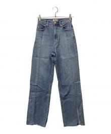 YANUK（ヤヌーク）の古着「ボーイズストレート LEA」｜インディゴ