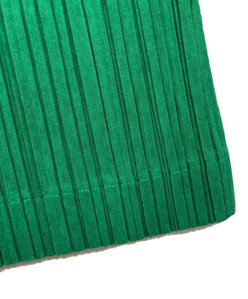 PLEATS PLEASE（プリーツプリーズ）PLEATS PLEASE (プリーツプリーズ) プリーツワイドパンツ グリーン サイズ:2の古着・服飾アイテム