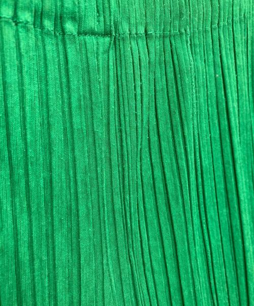 PLEATS PLEASE（プリーツプリーズ）PLEATS PLEASE (プリーツプリーズ) プリーツワイドパンツ グリーン サイズ:2の古着・服飾アイテム