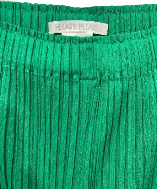 PLEATS PLEASE（プリーツプリーズ）PLEATS PLEASE (プリーツプリーズ) プリーツワイドパンツ グリーン サイズ:2の古着・服飾アイテム