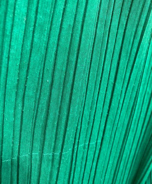 PLEATS PLEASE（プリーツプリーズ）PLEATS PLEASE (プリーツプリーズ) プリーツワイドパンツ グリーン サイズ:2の古着・服飾アイテム