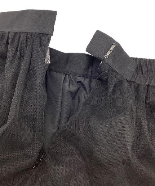 ELENDEEK（エレンディーク）ELENDEEK (エレンディーク) チュールレイヤードスカート ブラック サイズ:1の古着・服飾アイテム