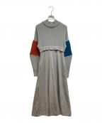 UN3D.アンスリード）の古着「ドッキンギニットワンピース」｜グレー