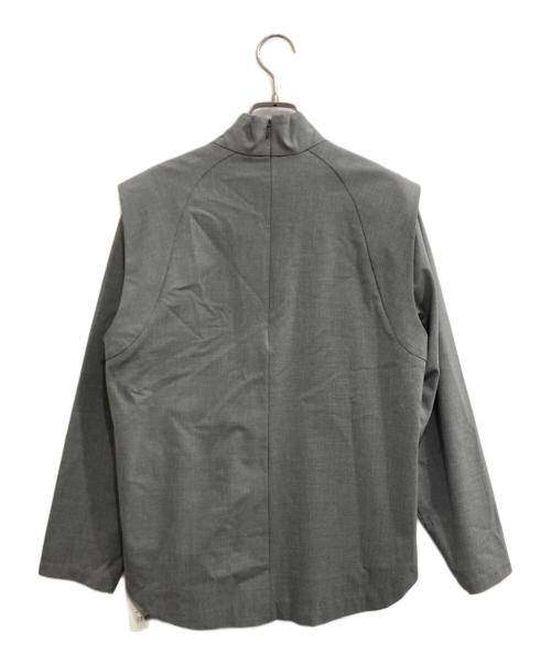 RIM.ARK（リムアーク）RIM.ARK (リムアーク) オープンネックブラウス グレー サイズ:36 未使用品の古着・服飾アイテム