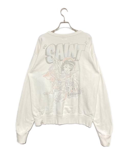 SAINT MICHAEL（セントマイケル）SAINT MICHAEL (セントマイケル) スウェット ホワイト サイズ:Mの古着・服飾アイテム