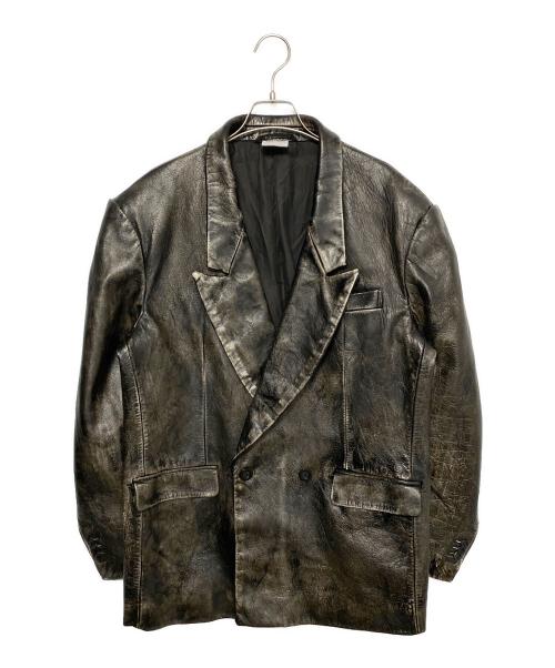 READYMADE（レディメイド）READYMADE (レディメイド) Leather Jacket ブラック サイズ:1の古着・服飾アイテム