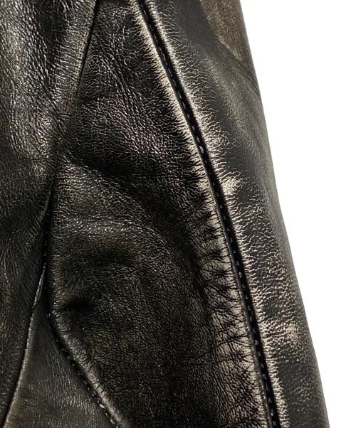 READYMADE（レディメイド）READYMADE (レディメイド) Leather Jacket ブラック サイズ:1の古着・服飾アイテム