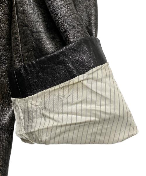 READYMADE（レディメイド）READYMADE (レディメイド) Leather Jacket ブラック サイズ:1の古着・服飾アイテム