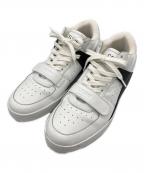 CELINEセリーヌ）の古着「ベルクロストラップ ミッドスニーカー」｜ホワイト×ブラック