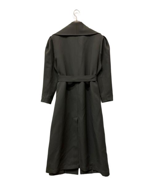 Ameri（アメリ）AMERI (アメリ) BIG COLLAR TUCK SHOULDER COAT チャコールグレー サイズ:Mの古着・服飾アイテム