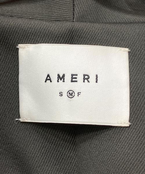 Ameri（アメリ）AMERI (アメリ) BIG COLLAR TUCK SHOULDER COAT チャコールグレー サイズ:Mの古着・服飾アイテム