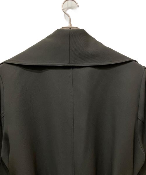 Ameri（アメリ）AMERI (アメリ) BIG COLLAR TUCK SHOULDER COAT チャコールグレー サイズ:Mの古着・服飾アイテム