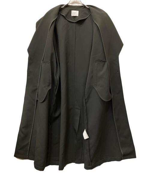 Ameri（アメリ）AMERI (アメリ) BIG COLLAR TUCK SHOULDER COAT チャコールグレー サイズ:Mの古着・服飾アイテム