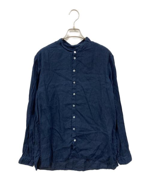 MITTAN（ミッタン）MITTAN (ミッタン) 麻シャツ ブルー サイズ:SIZE 3の古着・服飾アイテム