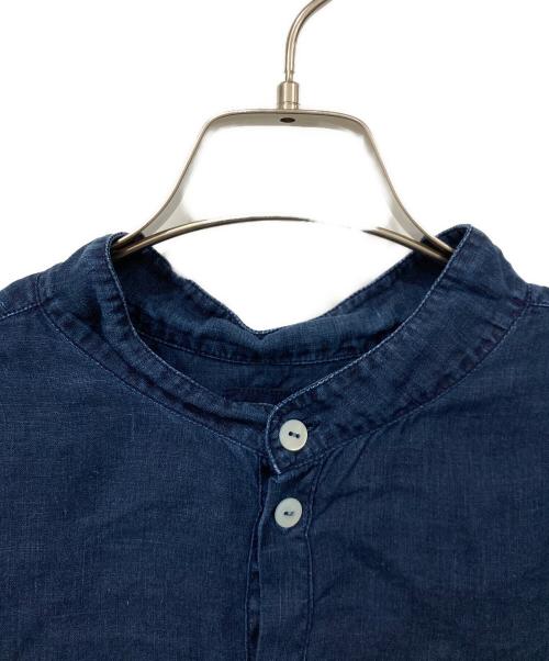 MITTAN（ミッタン）MITTAN (ミッタン) 麻シャツ ブルー サイズ:SIZE 3の古着・服飾アイテム