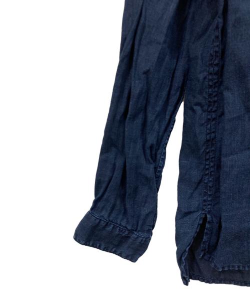 MITTAN（ミッタン）MITTAN (ミッタン) 麻シャツ ブルー サイズ:SIZE 3の古着・服飾アイテム