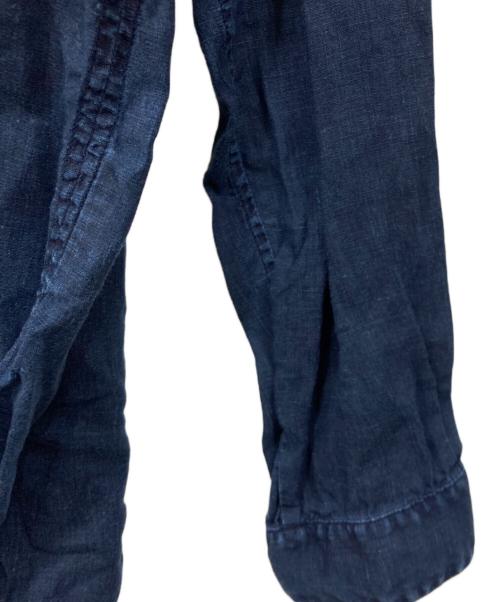 MITTAN（ミッタン）MITTAN (ミッタン) 麻シャツ ブルー サイズ:SIZE 3の古着・服飾アイテム