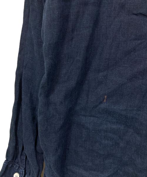 MITTAN（ミッタン）MITTAN (ミッタン) 麻シャツ ブルー サイズ:SIZE 3の古着・服飾アイテム