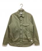 SASSAFRASササフラス）の古着「ヘリンボーン ファティーグジャケット」｜オリーブ