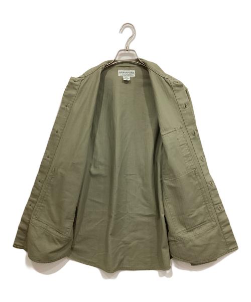 SASSAFRAS（ササフラス）SASSAFRAS (ササフラス) ヘリンボーン ファティーグジャケット オリーブ サイズ:Mの古着・服飾アイテム