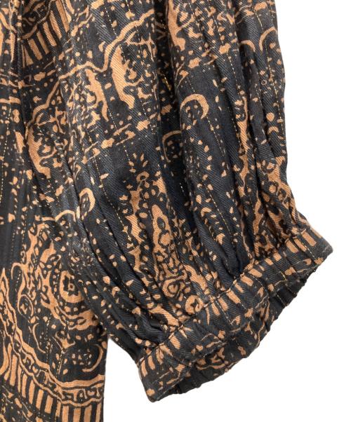 sara mallika（サラマリカ）sara mallika (サラマリカ) MEENAプリントドレス ブラック サイズ:Sの古着・服飾アイテム