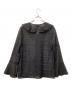 UNITED ARROWS (ユナイテッドアローズ) ラッフルフリル レース ブラウス ブラック サイズ:Free：4500円