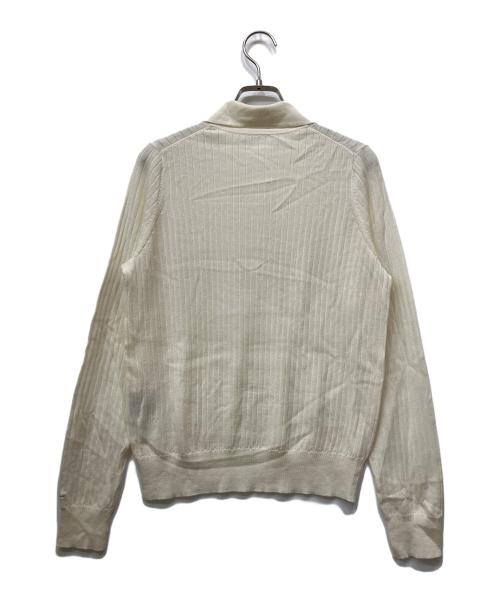 St.cecilia（セントセシリア）St.cecilia (セントセシリア) ポロニット アイボリー サイズ:Fの古着・服飾アイテム