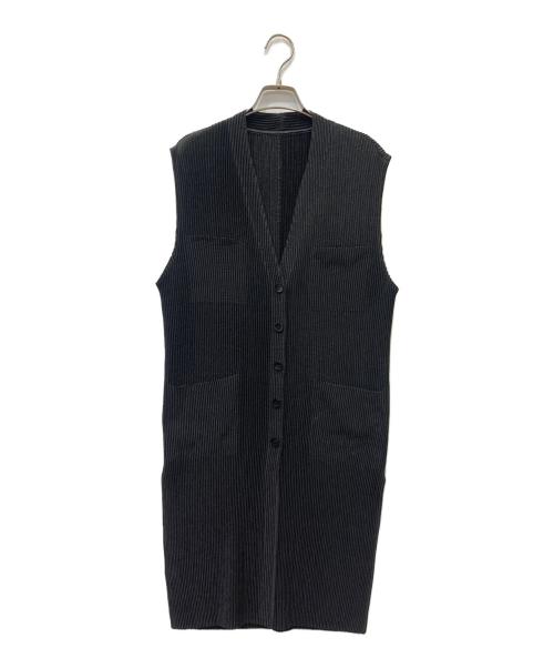 SPECCHIO（スペッチオ）SPECCHIO (スペッチオ) シャトルプリーツ 2wayワンピースベスト ブラック サイズ:40の古着・服飾アイテム