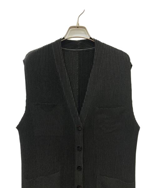 SPECCHIO（スペッチオ）SPECCHIO (スペッチオ) シャトルプリーツ 2wayワンピースベスト ブラック サイズ:40の古着・服飾アイテム