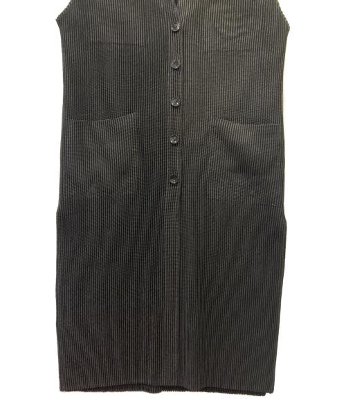 SPECCHIO（スペッチオ）SPECCHIO (スペッチオ) シャトルプリーツ 2wayワンピースベスト ブラック サイズ:40の古着・服飾アイテム