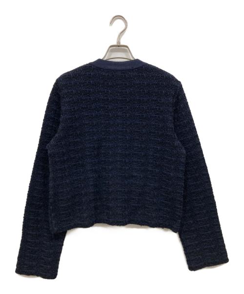 THE SHINZONE（ザ シンゾーン）THE SHINZONE (ザ シンゾーン) TWEED KNIT CD ネイビー サイズ:FOの古着・服飾アイテム