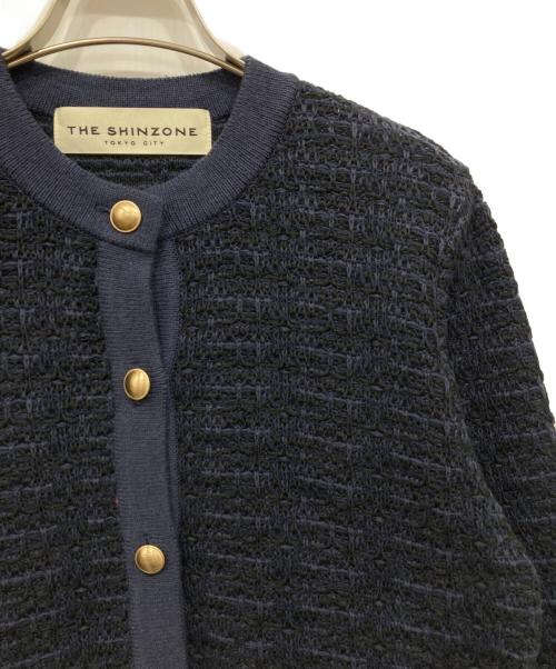 THE SHINZONE（ザ シンゾーン）THE SHINZONE (ザ シンゾーン) TWEED KNIT CD ネイビー サイズ:FOの古着・服飾アイテム