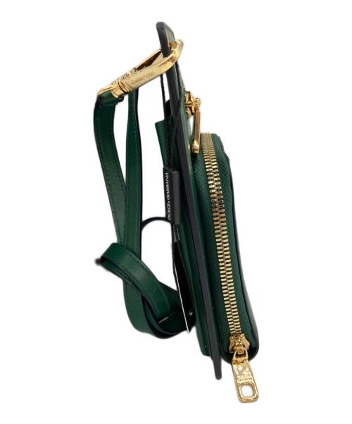 DOLCE & GABBANA（ドルチェ＆ガッバーナ）DOLCE & GABBANA (ドルチェ＆ガッバーナ) ショルダーウォレット グリーンの古着・服飾アイテム