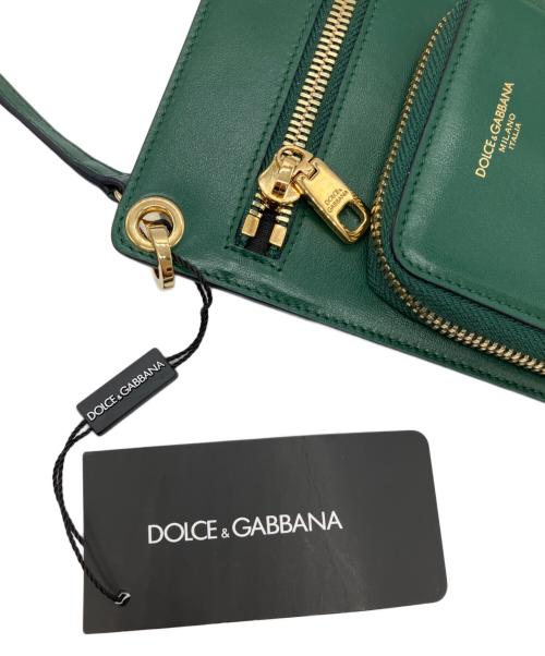 DOLCE & GABBANA（ドルチェ＆ガッバーナ）DOLCE & GABBANA (ドルチェ＆ガッバーナ) ショルダーウォレット グリーンの古着・服飾アイテム