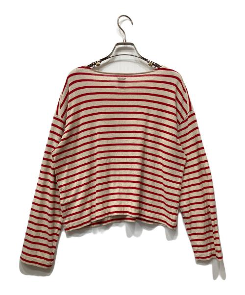 BATONER（バトナ―）BATONER (バトナ―) コットンリネン長袖ソフトバスクシャツ レッド サイズ:1の古着・服飾アイテム