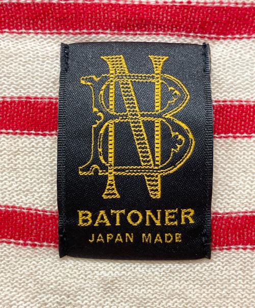 BATONER（バトナ―）BATONER (バトナ―) コットンリネン長袖ソフトバスクシャツ レッド サイズ:1の古着・服飾アイテム