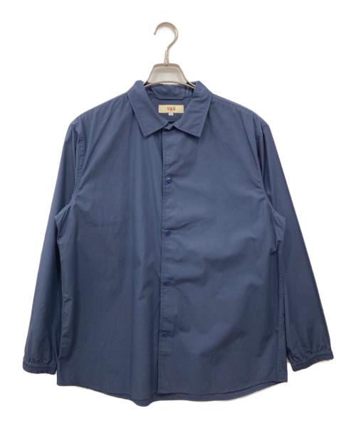 VAN JAC（ヴァン・ヂャケット）VAN JAC (ヴァン・ヂャケット) コーチジャケットシャツ ネイビー サイズ:Lの古着・服飾アイテム